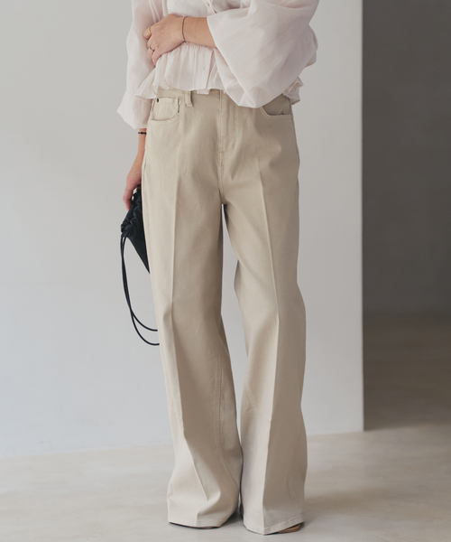 美品　 Plage プラージュ　エクリュデニムワイドパンツ plage（プラージュ） ジーンズ デニム デニムパンツ Healthy denim