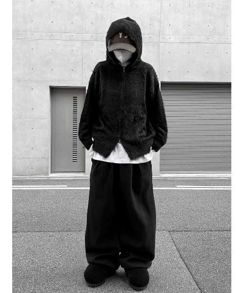 YACA（ヤーカ） パーカー Shaggy Knit Hoodie/シャギーニット 