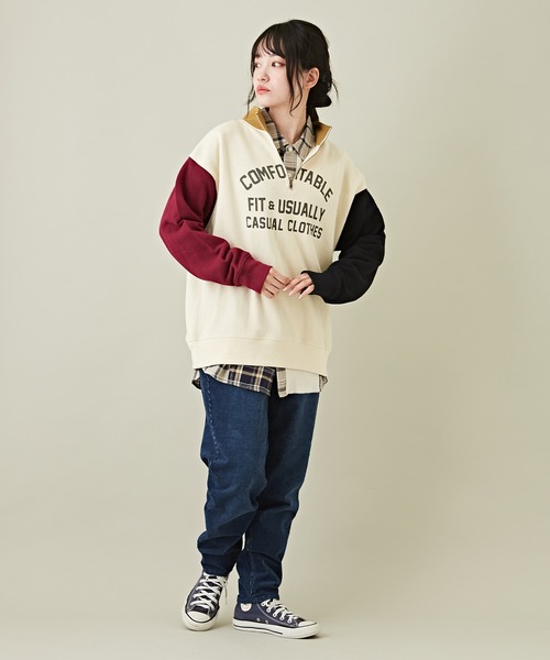 「CUBE SUGAR」 長袖シャツ M ベージュ レディース_画像5