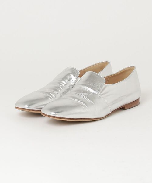 【美品】サイズ36 FABIO RUSCONI フラットシューズ FABIO RUSCONI（ファビオルスコーニ） シューズ 36 シルバー