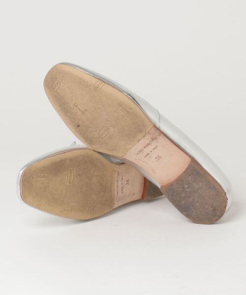 【美品】サイズ36 FABIO RUSCONI フラットシューズ FABIO RUSCONI（ファビオルスコーニ） シューズ 36 シルバー