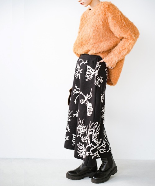 「ANNA LUNA」 ニットスカート LARGE ブラック レディース_画像7