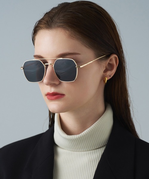 「NUEF 」 メガネ FREE ゴールド レディース_画像2