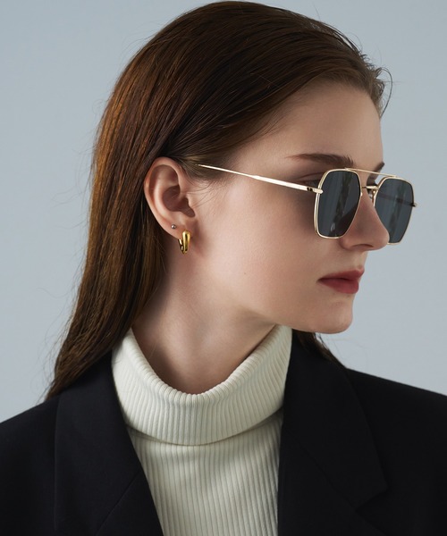 「NUEF 」 メガネ FREE ゴールド レディース_画像6