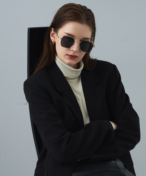 「NUEF 」 メガネ FREE ゴールド レディース_画像9