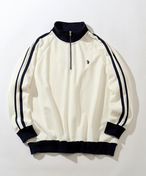 「U.S. POLO ASSN.」 スウェットカットソー LL ブラック メンズ_画像2