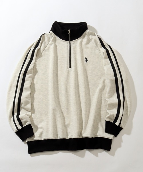 「U.S. POLO ASSN.」 スウェットカットソー LL ブラック メンズ_画像3