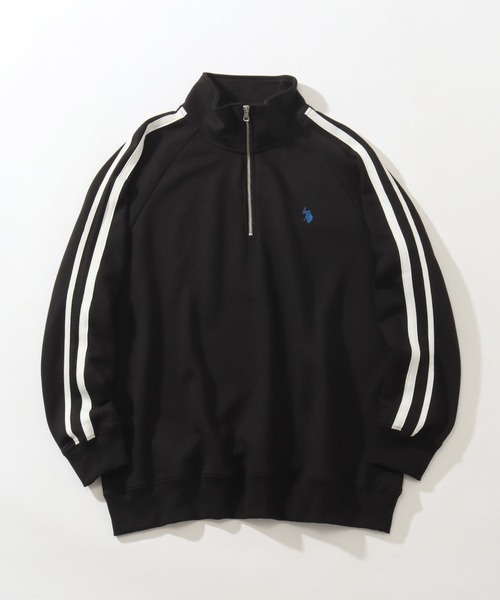 「U.S. POLO ASSN.」 スウェットカットソー LL ブラック メンズ_画像4