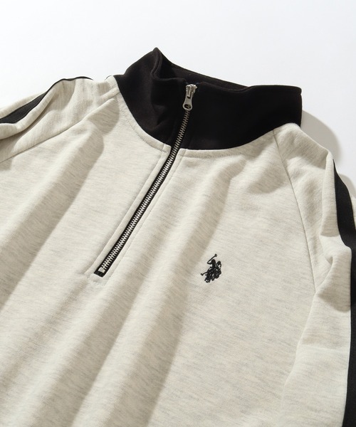 「U.S. POLO ASSN.」 スウェットカットソー LL ブラック メンズ_画像6