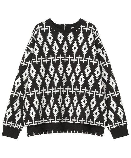 「ZUCCa」 スウェットカットソー M size ブラック レディース