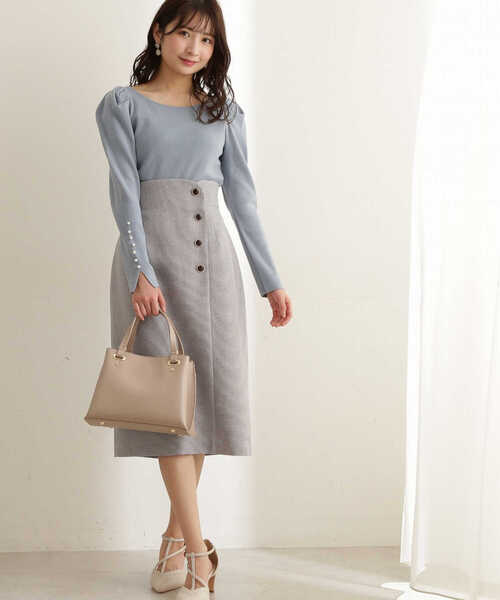 「PROPORTION BODY DRESSING」 タイトスカート MEDIUM イエロー レディース_画像3