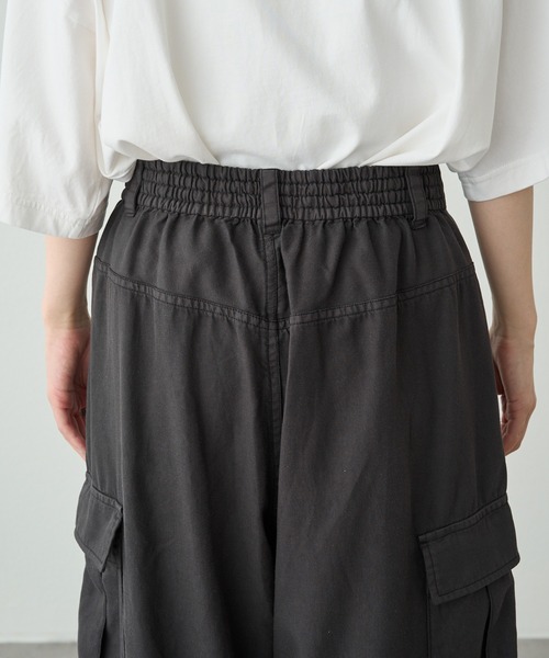 「PUAL CE CIN」 カーゴパンツ FREE カーキ レディースの画像