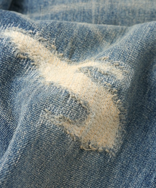 ジーンズ DAMARGED DENIM PANTS メンズの画像