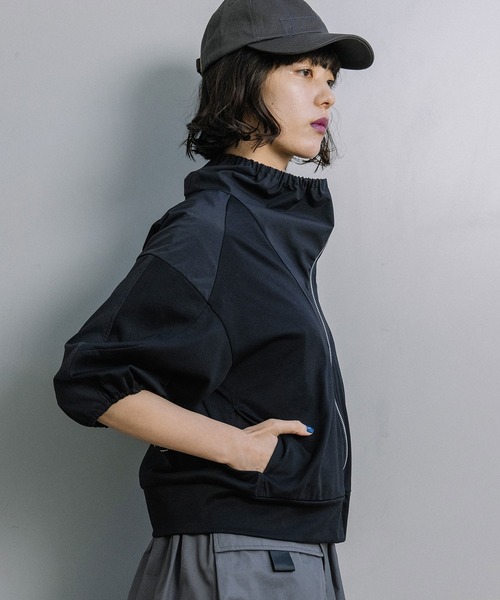 ブルゾン アウター 「UVカット/接触冷感/吸水速乾/防シワ」ライトブルゾン レディースの画像