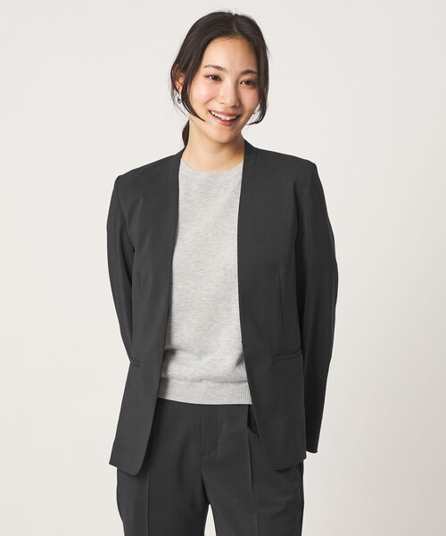 ジャケット ノーカラージャケット 入学式 レディースの画像