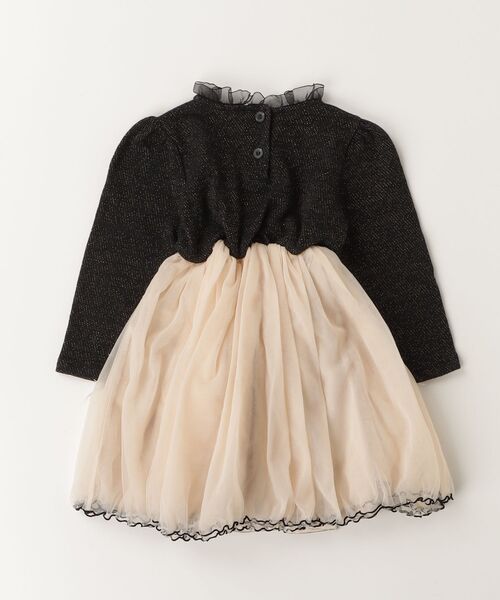 「Rora」 「KIDS」長袖ワンピース 110cm ブラック キッズ_画像2