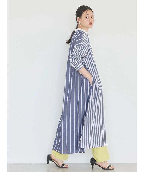 「AMERICAN HOLIC」 長袖ワンピース L ブルー系その他7 レディース_画像8