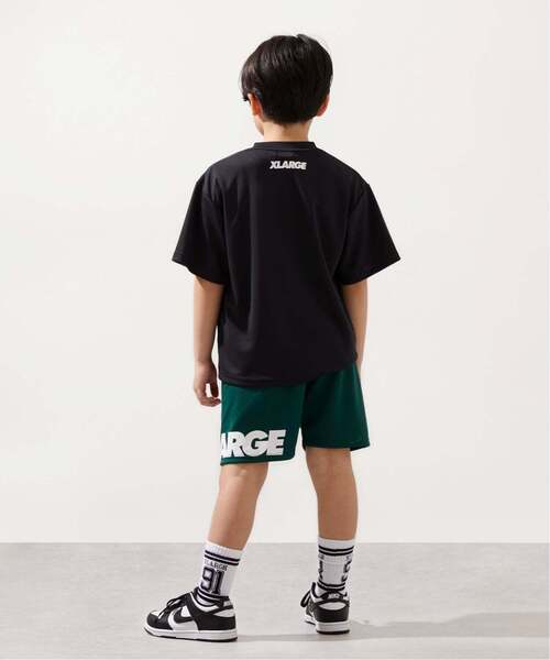 XLARGE キッズ Tシャツ ショーツセット 黒 XLARGE KIDS（エクストララージ キッズ） tシャツ 速乾 「吸水速乾・UV