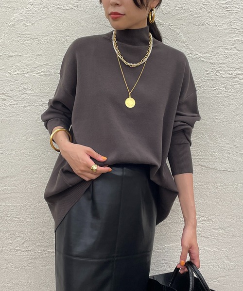 「LOUNGEDRESS」 長袖カットソー FREE ベージュ レディース_画像4