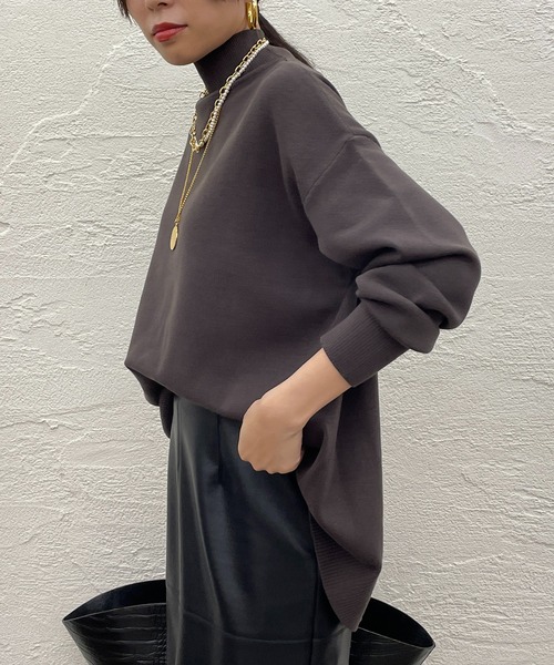 「LOUNGEDRESS」 長袖カットソー FREE ベージュ レディース_画像7