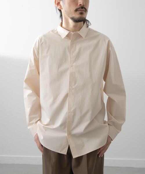 「ITEMS URBANRESEARCH」 長袖シャツ LARGE アイボリー メンズ_画像2