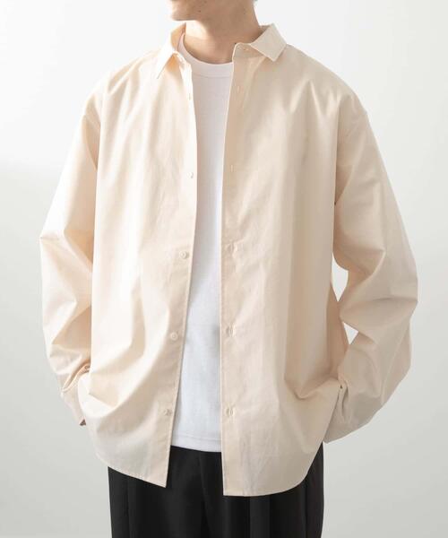 「ITEMS URBANRESEARCH」 長袖シャツ LARGE アイボリー メンズ_画像6