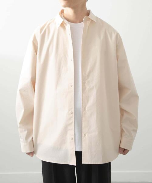 「ITEMS URBANRESEARCH」 長袖シャツ LARGE アイボリー メンズ_画像7