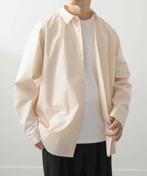 「ITEMS URBANRESEARCH」 長袖シャツ LARGE アイボリー メンズ_画像8