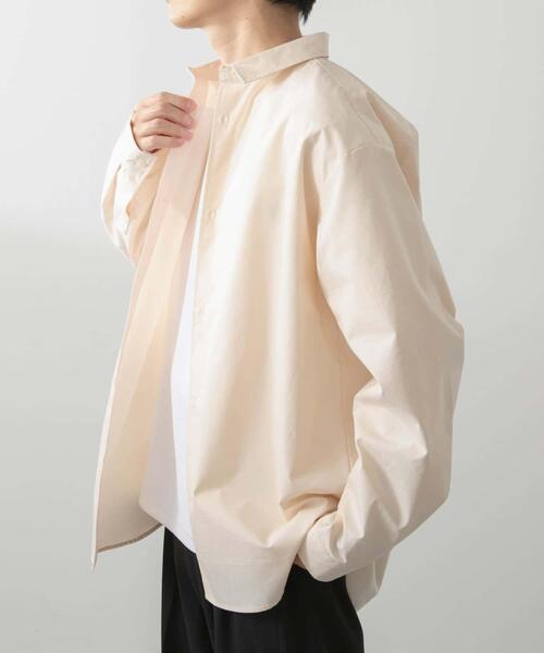 「ITEMS URBANRESEARCH」 長袖シャツ LARGE アイボリー メンズ_画像9