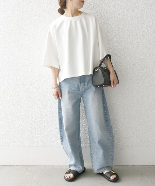 「SHIPS any」 半袖Tシャツ ONE SIZE ホワイト レディース_画像2