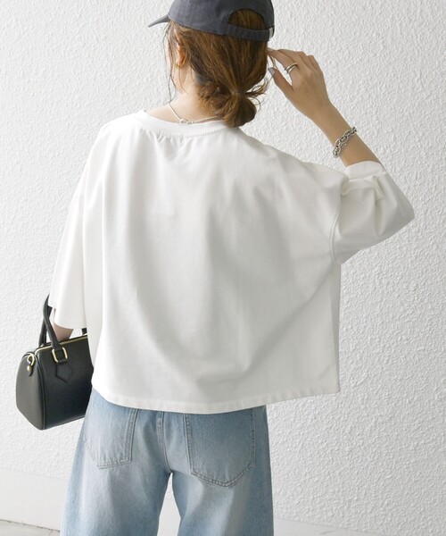 「SHIPS any」 半袖Tシャツ ONE SIZE ホワイト レディース_画像5
