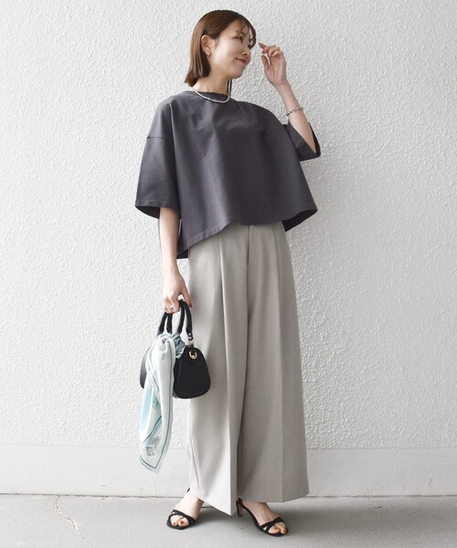 「SHIPS any」 半袖Tシャツ ONE SIZE ホワイト レディース_画像9