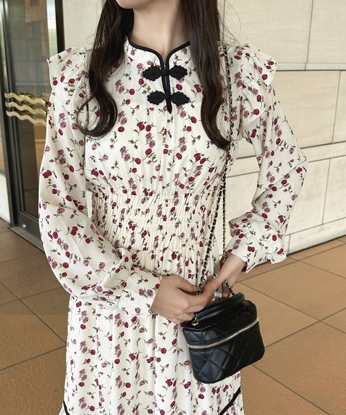 「apres jour」 長袖ワンピース X-LARGE ブラック系その他 レディース_画像6