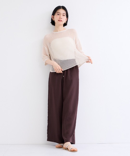 LE CERCLE par rope' サマーニット ニット セーター 透かしサマー
