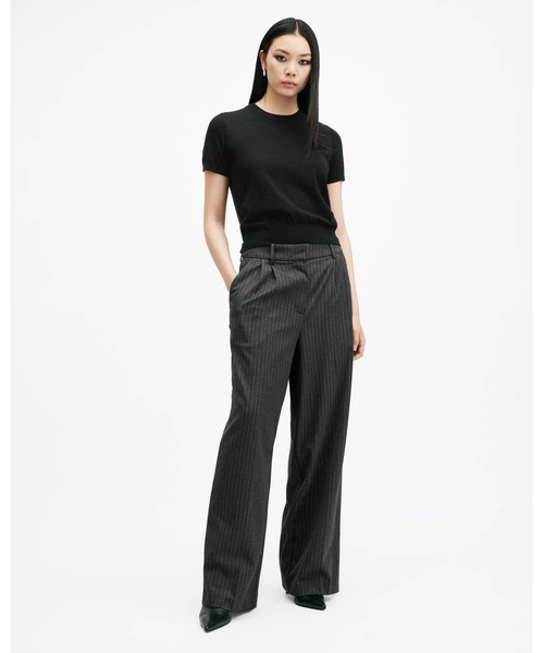 「ALLSAINTS」 半袖カットソー S ブラック レディース_画像5