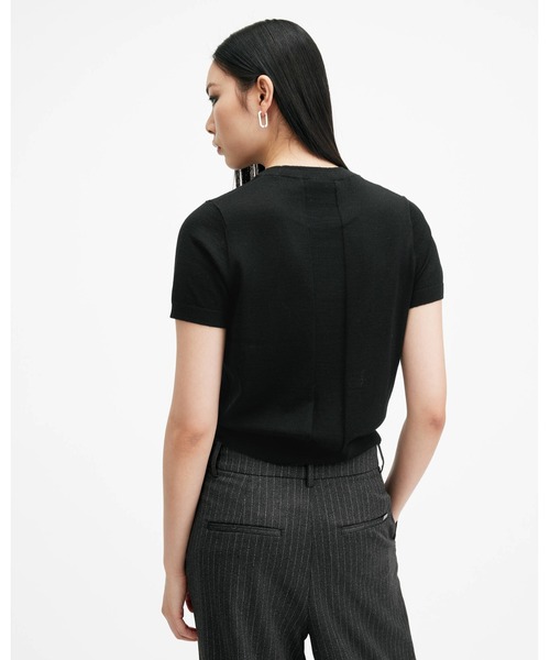 「ALLSAINTS」 半袖カットソー S ブラック レディース_画像6
