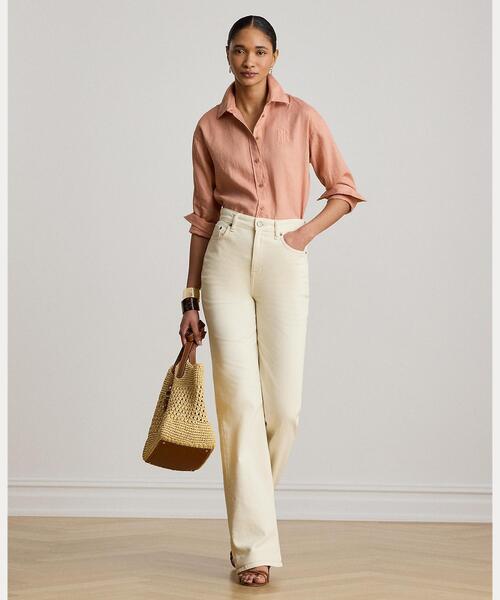 LAUREN RALPH LAUREN（ローレン ラルフローレン） リネンシャツ