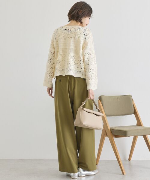 「AMERICAN HOLIC」 ニットカーディガン L アイボリー レディース_画像7