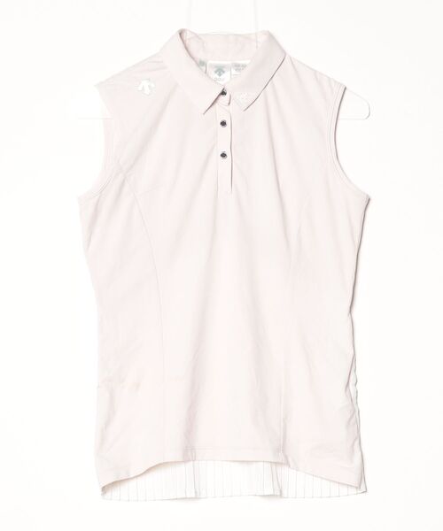 DESCENTE GOLF 「DESCENTE GOLF」 ノースリーブポロシャツ S ピンク