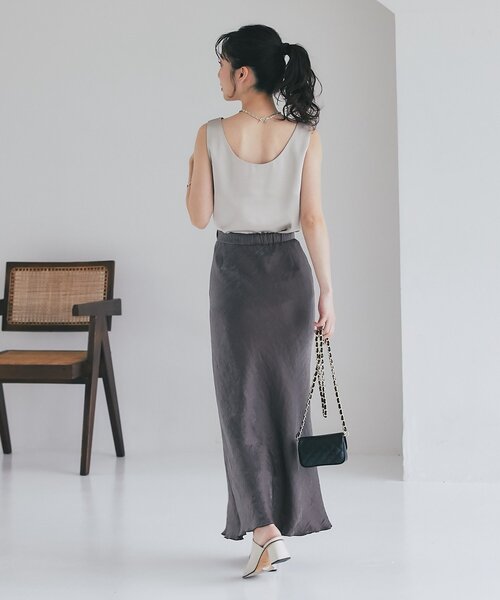 La boutique BonBonサテンナロースカート La boutique Bonbon（ラブティックボンボン） ロング スカート 「4