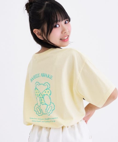 メル19034★新品 ピンクラテ★クマちゃんTシャツコ－デセット 140 PINK-latte（ピンクラテ） tシャツ 「綿100%」リボンくまちゃん半袖T