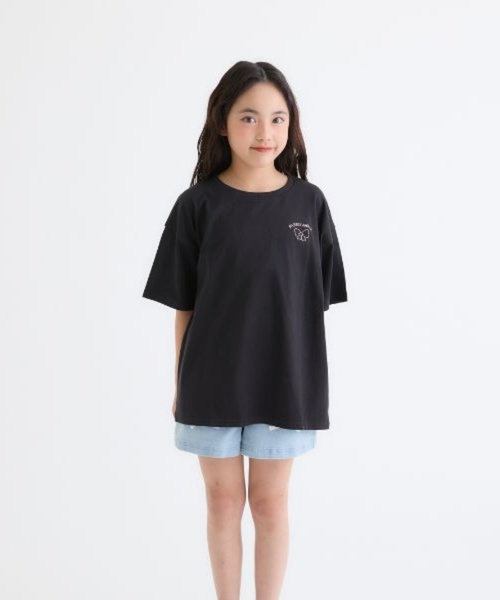 PINK-latte（ピンクラテ） tシャツ 「綿100%」リボンくまちゃん半袖T