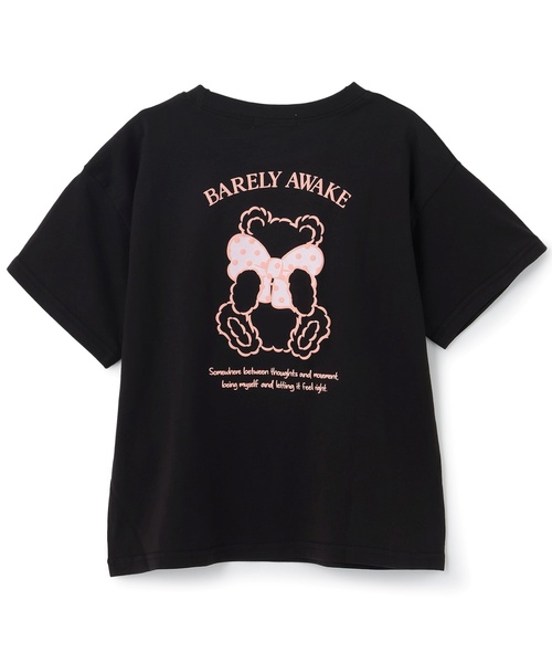 PINK-latte（ピンクラテ） tシャツ 「綿100%」リボンくまちゃん半袖T