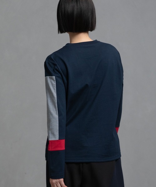 「MARECHAL TERRE」 長袖カットソー MEDIUM ネイビー レディース_画像5