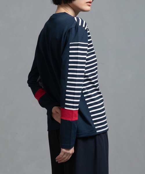 「MARECHAL TERRE」 長袖カットソー MEDIUM ネイビー レディース_画像6