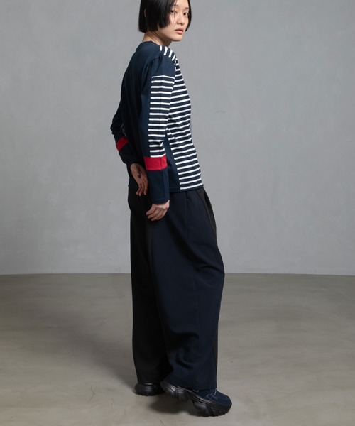 「MARECHAL TERRE」 長袖カットソー MEDIUM ネイビー レディース_画像8