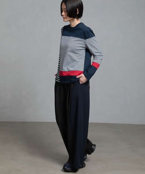 「MARECHAL TERRE」 長袖カットソー MEDIUM ネイビー レディース_画像9