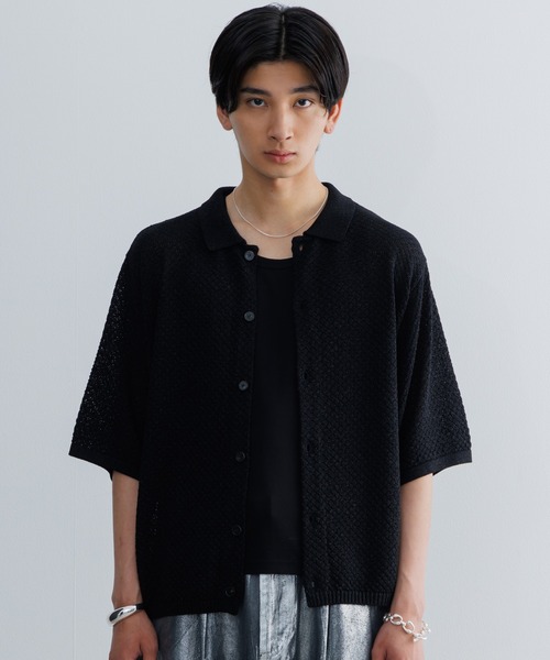 「SINSS」 半袖シャツ SMALL ブルー メンズ_画像3