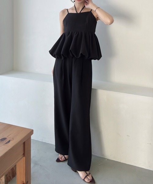 「Meiru」 セットアップ MEDIUM ダークベージュ レディース_画像3