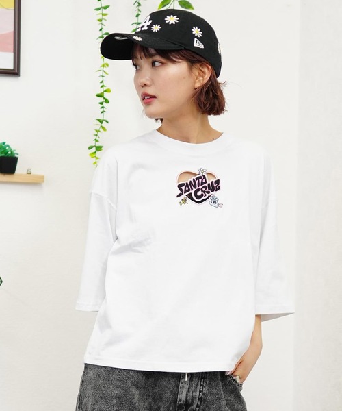「SANTA CRUZ」 半袖Tシャツ L スミクロ レディース_画像3